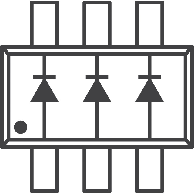 BZX84C6V2TS-7-F Diodes Incorporated  Diodos - Zener - Matrices